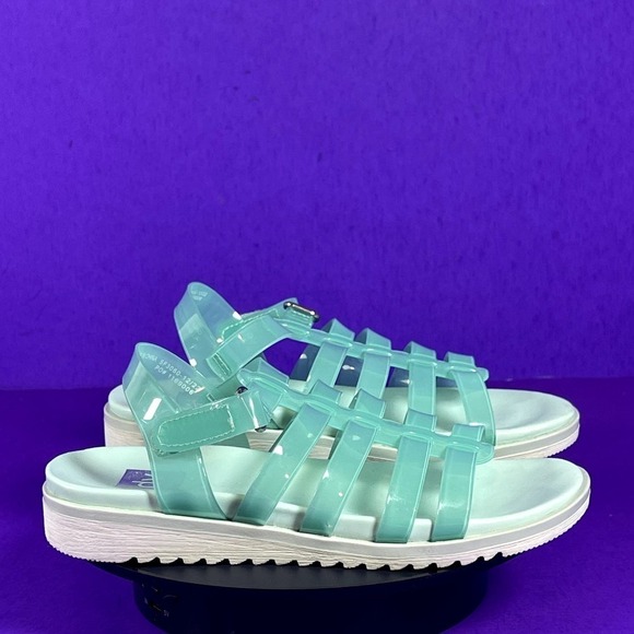 DV Dolce Vita Girls Mint Green Jelly Lumana Fisherman Sandals Shoe Size 13-NEW - Picture 1 of 8